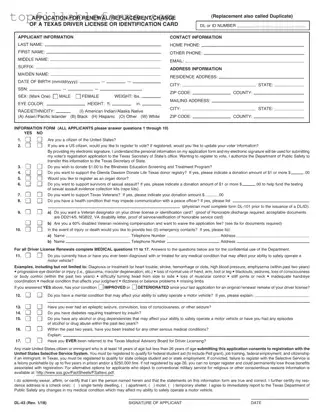 Printable DL-43 Form in PDF