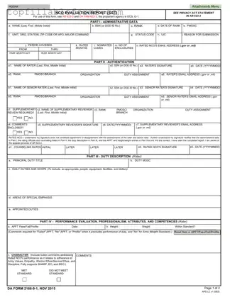 Printable Da 2166 9 1 Form in PDF