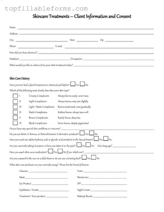 Printable Facial Consent Form in PDF