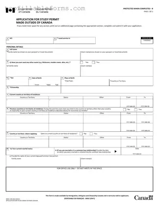Printable Imm 1294 Form in PDF