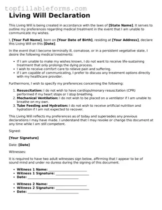 Free Living Will Form