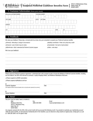 Printable Melaleuca Cancellation Form in PDF