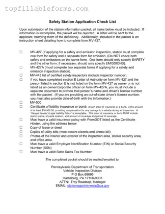 Printable Mv 427 Penndot Form in PDF