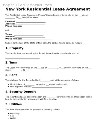 Attorney-Verified  Residential Lease Agreement Template for New York