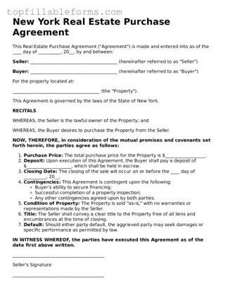 Attorney-Verified  Real Estate Purchase Agreement Template for New York