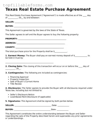 Attorney-Verified  Real Estate Purchase Agreement Template for Texas